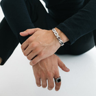 Браслет «Каркас» цепь, d=7 см, цвет серебро 5393580