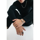 Браслет "Каркас" цепь, цвет серебро ,d=7см - фото 806212436