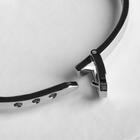 Браслет металл «Каркас» ремень, цвет серебро, d=6,6 см - Фото 2