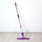 Швабра для мытья пола с распылителем Доляна, насадка из микрофибры, металлическая ручка, 123×14×42см, цвет МИКС - Фото 4