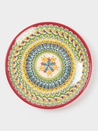 Ляган узбекский Риштанская керамика «Узоры», d=32 см, красный - Фото 1