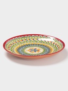 Ляган узбекский Риштанская керамика «Узоры», d=32 см, красный - Фото 2