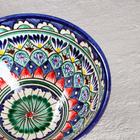 Коса Риштанская Керамика "Цветы" 15 см, малая, синяя - фото 4314418