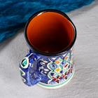 Кружка узбекская Риштанская Керамика «Цветы», 500 мл, синий МИКС - Фото 5