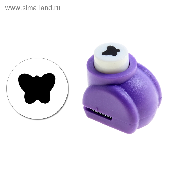 Дырокол фигурный "Бабочка" d=0,8 см 3х2,5х3,2 см - Фото 1