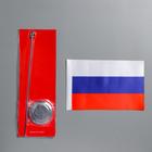 Флаг России настольный "Конференция", 15 х 22 см, h штока-33 см - Фото 2