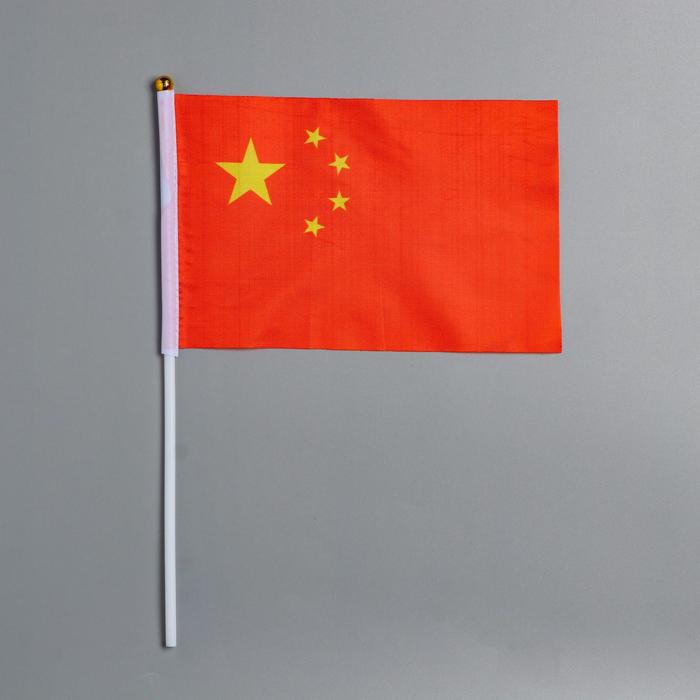 Флаг Китая 21 х 14 см, полиэфирный шёлк - Фото 1