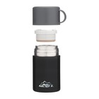 Термос для еды Мастер К, 550 мл, 17×11 см, нержавеющая сталь, чёрный - Фото 4