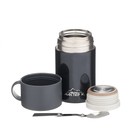 Термос для еды Мастер К, 550 мл, 17×11 см, нержавеющая сталь, чёрный - Фото 5