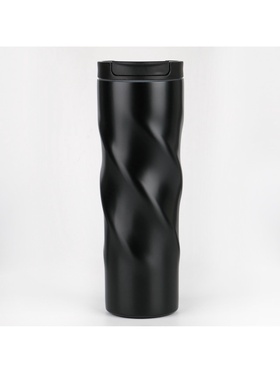 Термокружка, 500 мл, «Мастер К», сохраняет тепло 8 ч., 7.8×22 см, чёрная