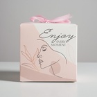 Коробка подарочная складная, упаковка, «Enjoy», 12 х 12 х 12 см - Фото 3