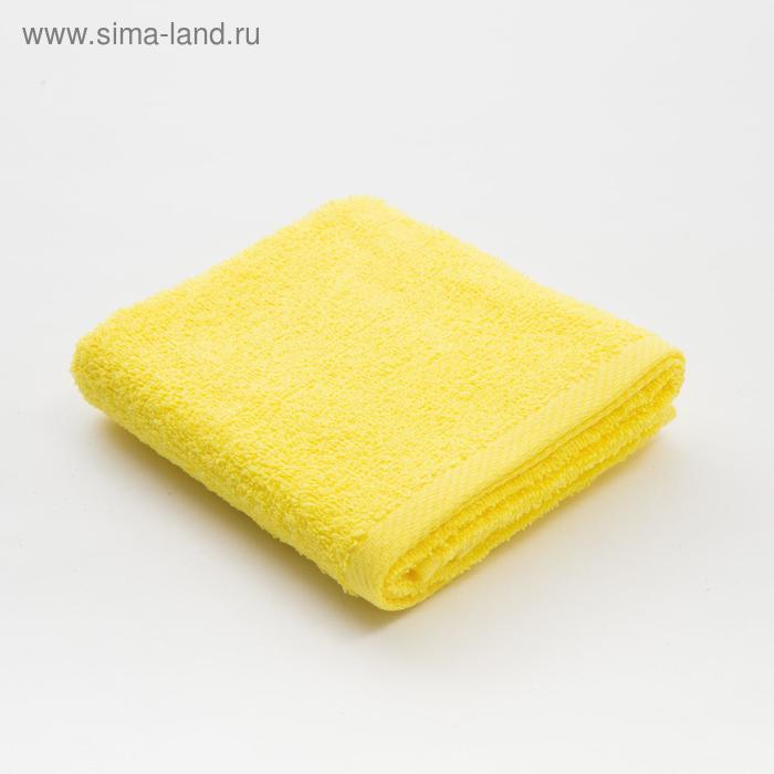 Полотенце махровое «Экономь и Я», 35х60 см, цвет солнечный жёлтый - Фото 1
