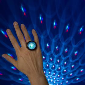 Световой прибор "Диско-кольцо", 3х2.5 см, цвет микс, RGB