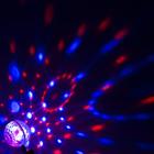 Световой прибор «Двойной диско-шар» 7 см, 4 коннектора, свечение RGB, 5 В - фото 6341260