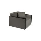 Кресло- кровать "Милена-2" ASH/Экокожа черная - Фото 1