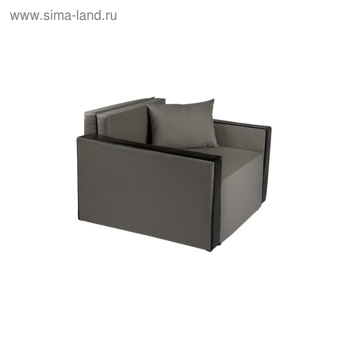 Кресло- кровать "Милена-2" ASH/Экокожа черная - Фото 1