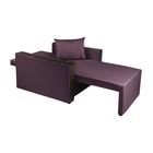 Кресло- кровать "Милена-2" PLUM/Экокожа черная - Фото 2