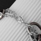 Браслет «Цепь» круглые звенья, многоярусный, цвет серебро в сером металле,L=19см - фото 25673241