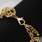 Браслет «Цепь» овальные звенья, многоярусный, цвет золото, L=18 см - фото 26597469