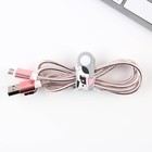 Набор держатель для провода+кабель micro USB «Котики», 1А, 1м - фото 51451378 Набор держатель для провода+кабель micro USB «Котики», 1А, 1м - фото 51451378