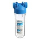 Корпус для фильтра "Аквабрайт" АБФ-10-34, 3/4", для холодной воды, ключ и крепеж, прозрачный 5424446