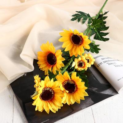 Цветы искусственные «Подсолнухи», 9×80 см