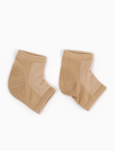 Напяточники для педикюра, универсальный размер, 16×8.5 см, бежевые