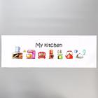 Наклейка на кафельную плитку "Кухонные приборы" 30х90 см - фото 9088027
