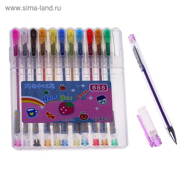 Набор гелевых ручек 12цв. - Фото 1