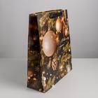 Пакет подарочный новогодний ламинированный «Новогодняя ёлочка», M 26×30×9 см 4843338