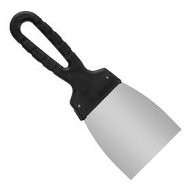 Шпательная лопатка 'РемоКолор' 12-5-80, нержавеющая сталь, пластиковая рукоятка, 80х100 мм