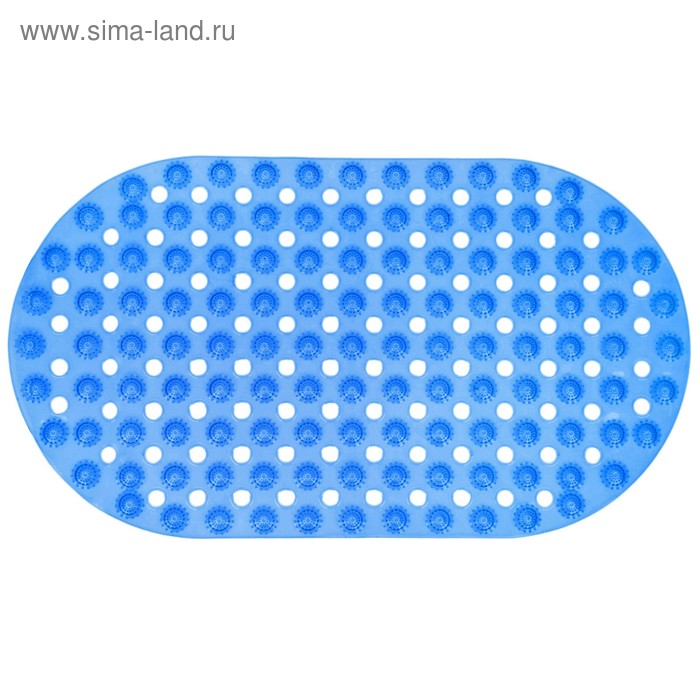 Коврик противоскользящий в ванну на присосках Доляна «Шарики», 37×67 см, цвет МИКС - Фото 1