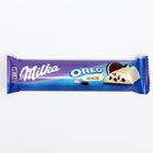 Шоколадный батончик Milka Oreo White, 41 г - Фото 1