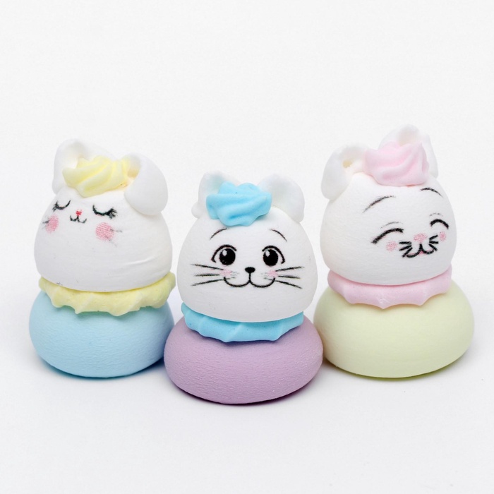 

Сахарные фигурки «Котики цветные», 9 шт, микс