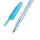 Набор ручек шариковых, 6 цветов, корпус прозрачный с цветными колпачками - Фото 6