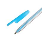 Набор ручек шариковых, 6 цветов, корпус прозрачный с цветными колпачками - Фото 10