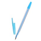 Набор шариковых ручек, 10 цветов, прозрачный корпус, с цветными колпачками - Фото 4