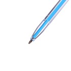 Набор шариковых ручек, 10 цветов, прозрачный корпус, с цветными колпачками - Фото 5