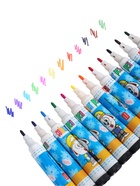 Фломастеры, 12 цветов, МИНИ, в блистере, вентилируемый колпачок - Фото 8