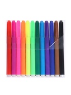 Фломастеры 12 цветов, толстые, вентилируемый колпачок, МИКС - Фото 2