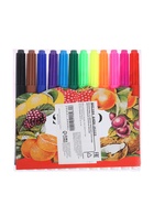 Фломастеры 12 цветов, толстые, вентилируемый колпачок, МИКС - фото 118949118 Фломастеры 12 цветов, толстые, вентилируемый колпачок, МИКС - фото 118949118