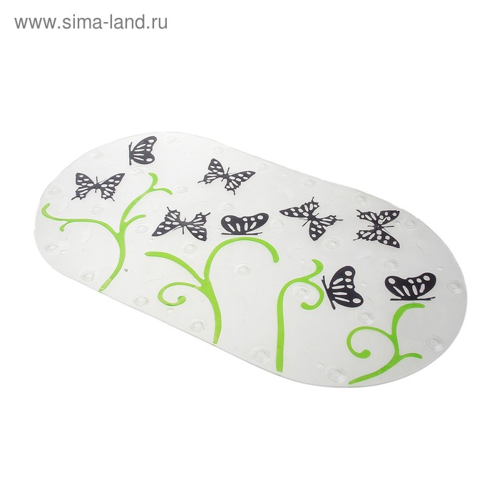 SPA-коврик для ванны на присосках «Бабочки», 68×39 см - Фото 1