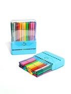 Фломастеры, 36 цветов, в пластиковом пенале, вентилируемый колпачок, МИКС - Фото 2