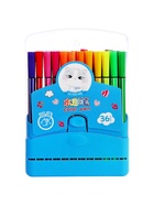 Фломастеры, 36 цветов, в пластиковом пенале, вентилируемый колпачок, МИКС - Фото 6