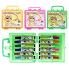 Фломастеры, 12 цветов, МИНИ, в пластиковой сумочке, вентилируемый колпачок, МИКС - Фото 1