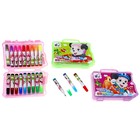 Фломастеры 18 цветов МИНИ с печатями,в пластиковой сумочке,вентилируемый колпачок,МИКС - Фото 1