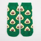Носки женские махровые "Авокадо", цвет зелёный, размер 36-40 - Фото 1