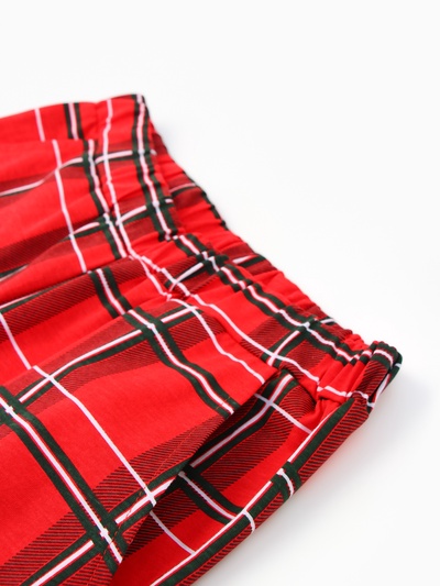 Пижама новогодняя женская (рубашка, брюки) KAFTAN «Клетка», размер 40-42