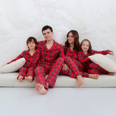 Пижама мужская (рубашка, брюки) KAFTAN «Клетка», размер 48