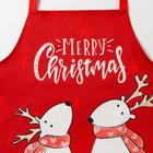 Набор фартук и шапка повара Этель Merry Christmas 46*60 см, 100% хлопок - Фото 3